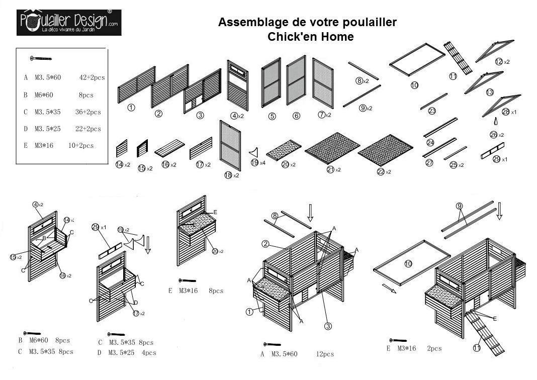 Plan Poulailler Bois Amnagement Intrieur Poulailler Incroyable